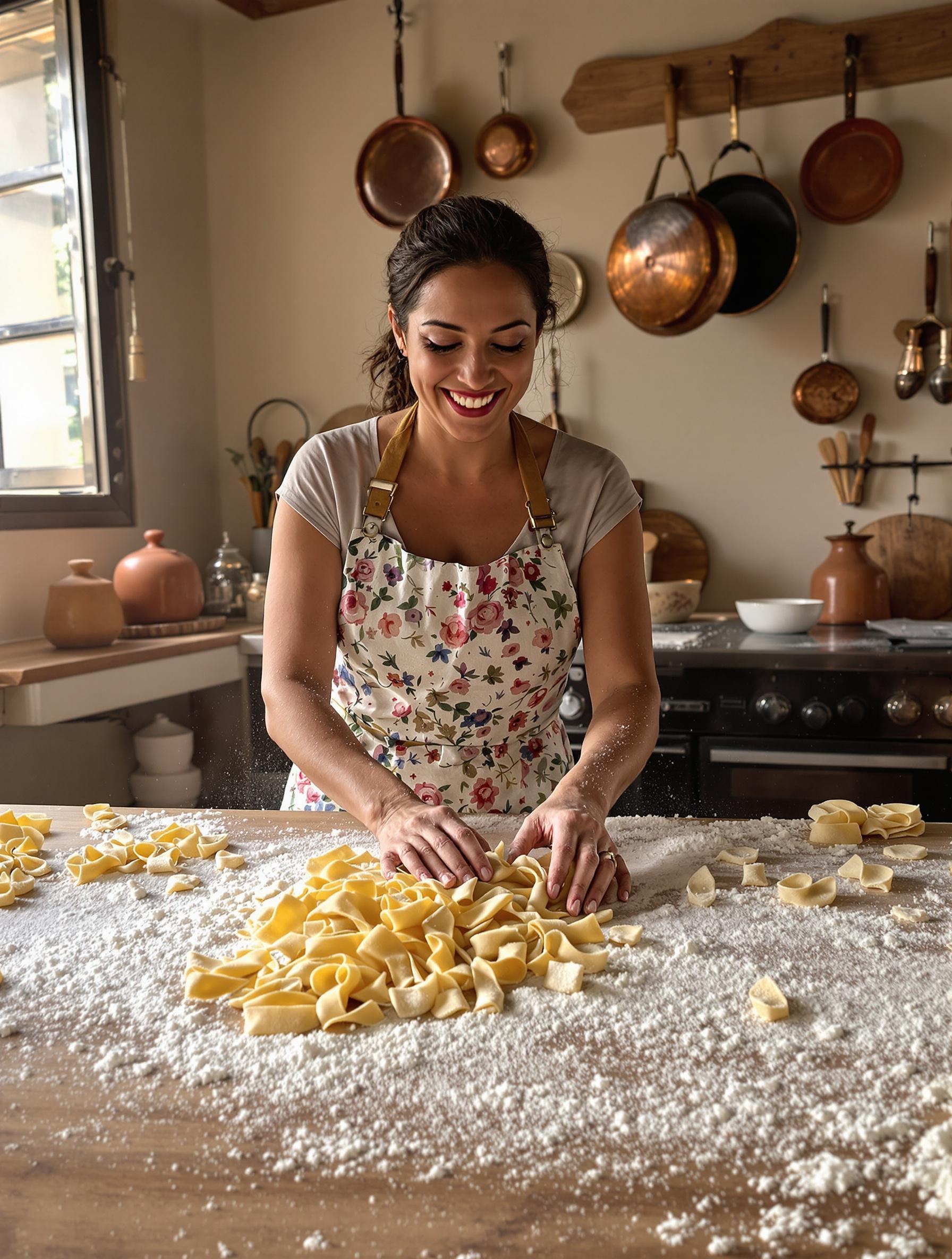 Atelier de cuisine italienne à Padoue.