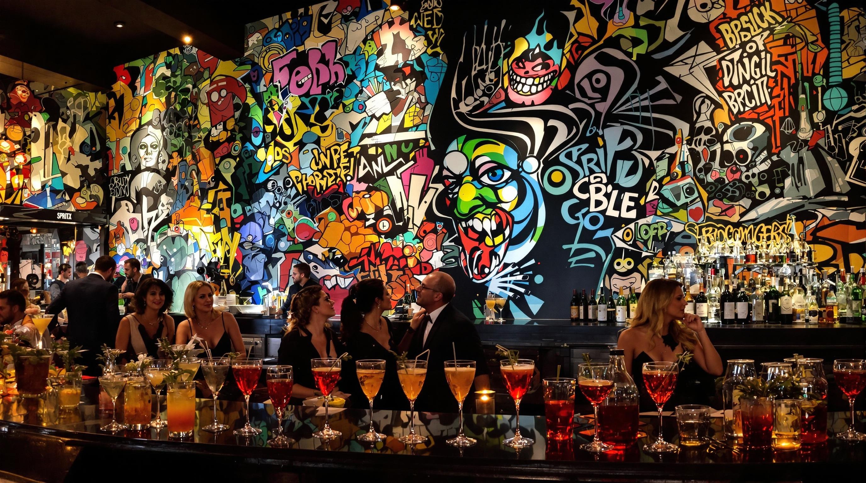 Bar à cocktails dans le centre historique de Turin