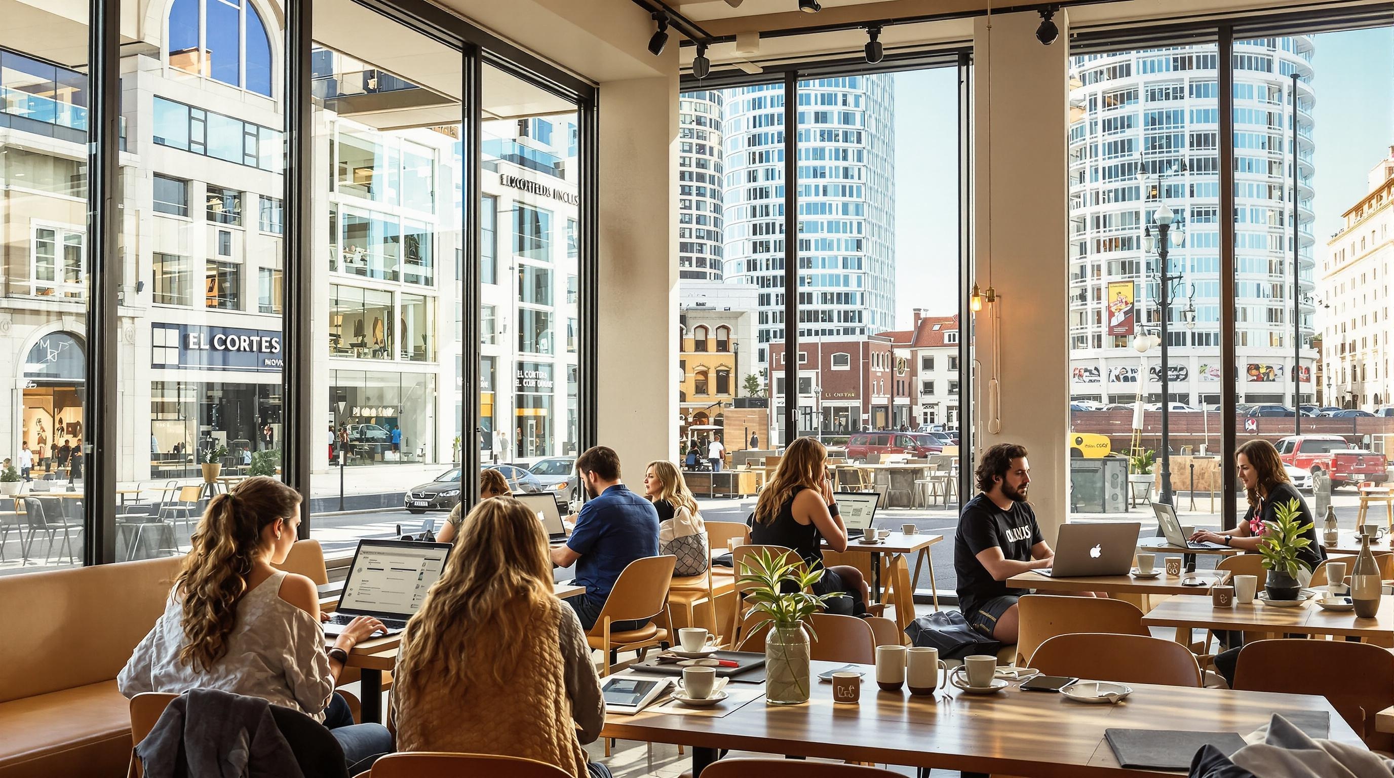 Coworking café branché Avenidas Novas Lisbonne digital nomads El Corte Inglés