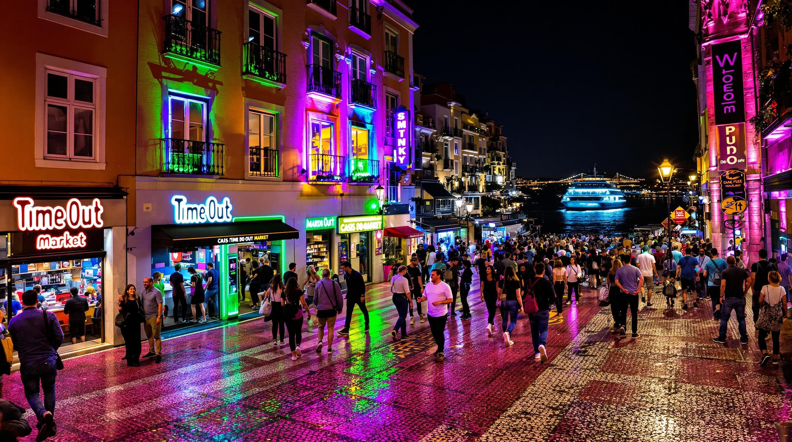 Pink Street Cais do Sodré Lisbonne nightlife club Time Out ferry