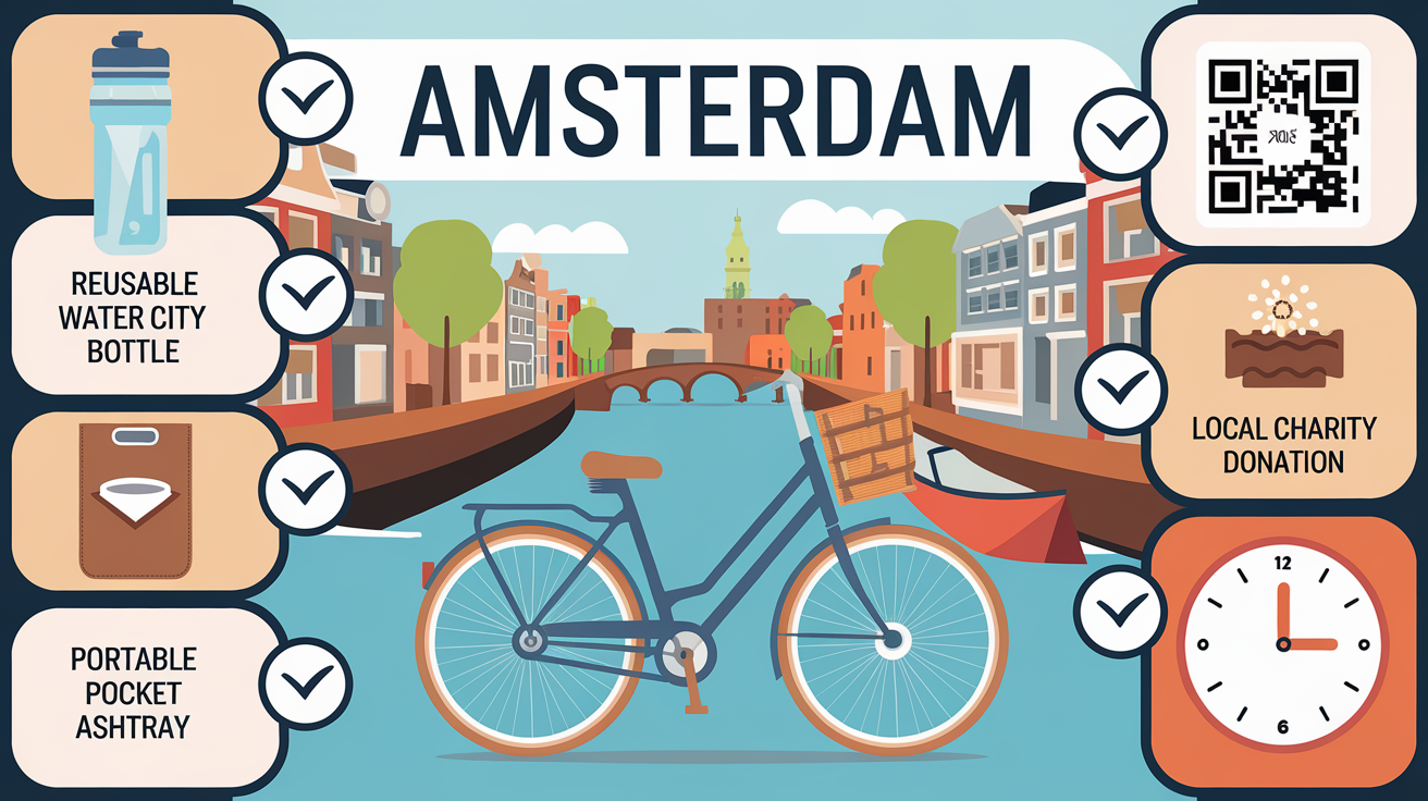 Checklist pour une visite écologique du Quartier Rouge à Amsterdam