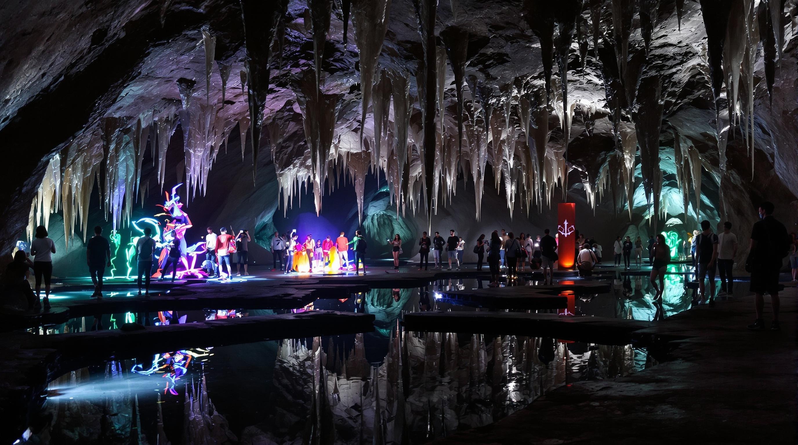 Ambiance underground Cisternerne art contemporain Instagram