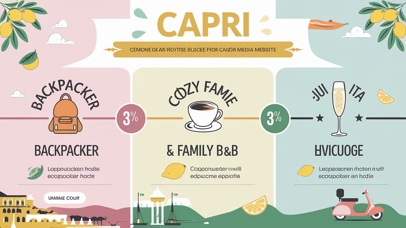 Comparatif des hébergements à Capri pour backpackers et amateurs de dolce vita