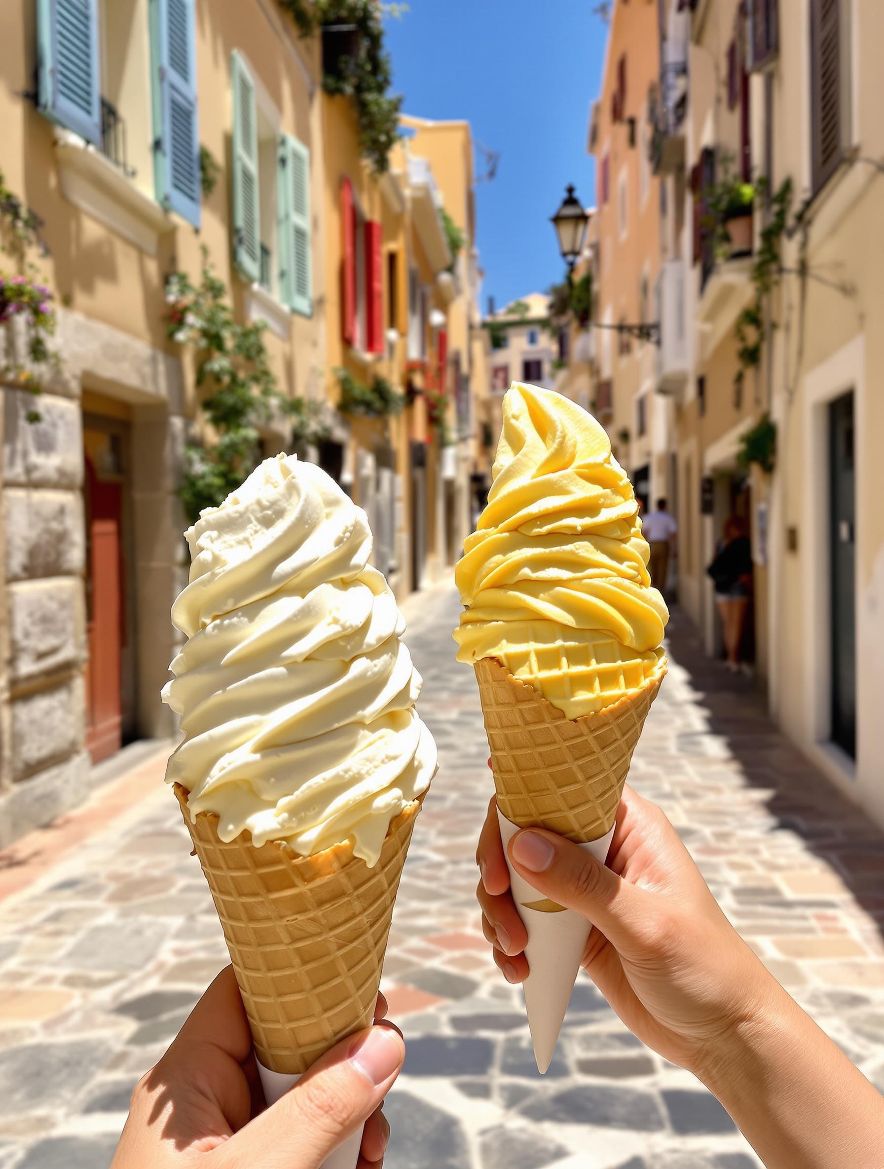 Glaces artisanales myrte canistrelli Bonifacio