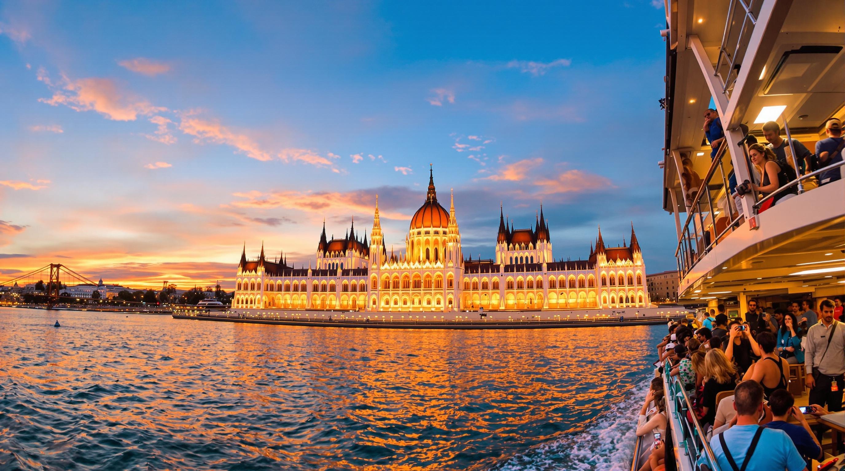 Croisière sur le Danube avec vue sur le Parlement de Budapest