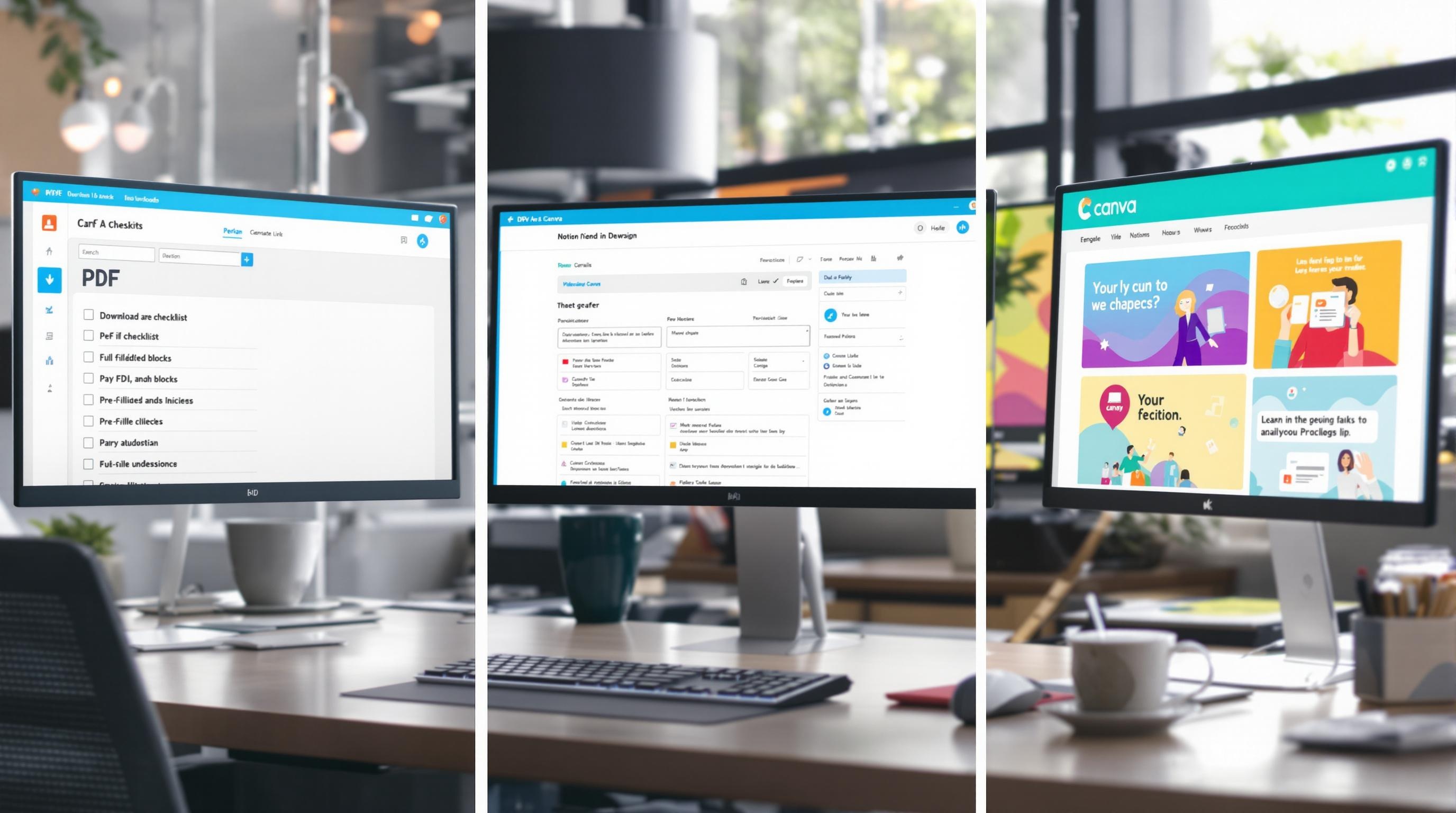 Outils digitaux copy strategy checklist notion canva