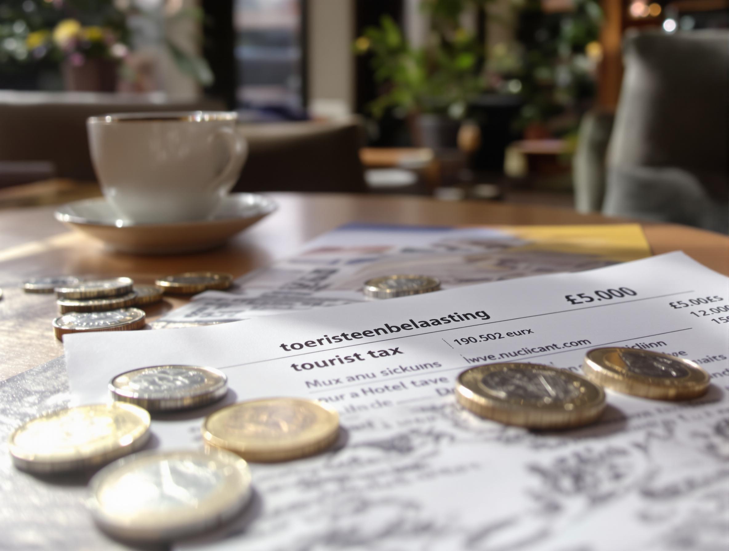 Facture d’hôtel à Amsterdam montrant la taxe de séjour, ligne que personne ne lit jamais