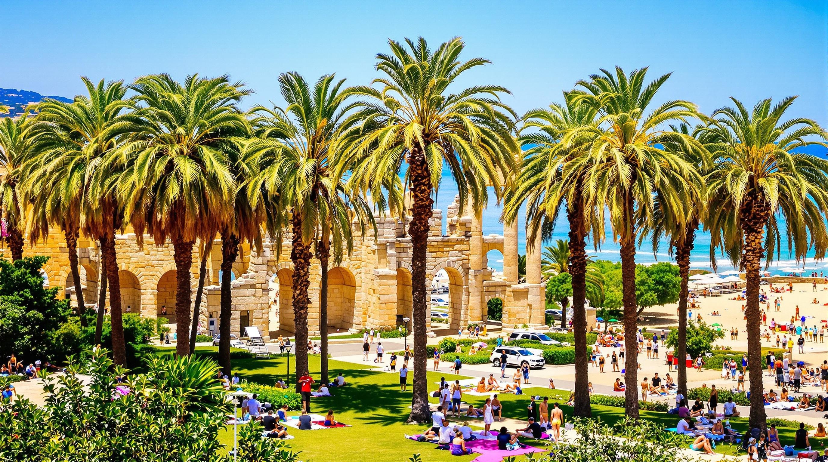 Fréjus, Côte d'Azur, activités variées et patrimoine romaine