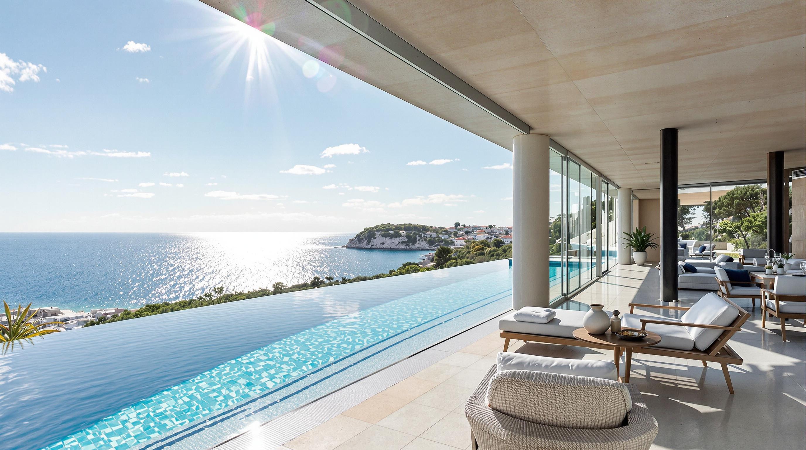 Un hôtel boutique design en front de mer à Zadar, avec une piscine et une vue sur la mer Adriatique.