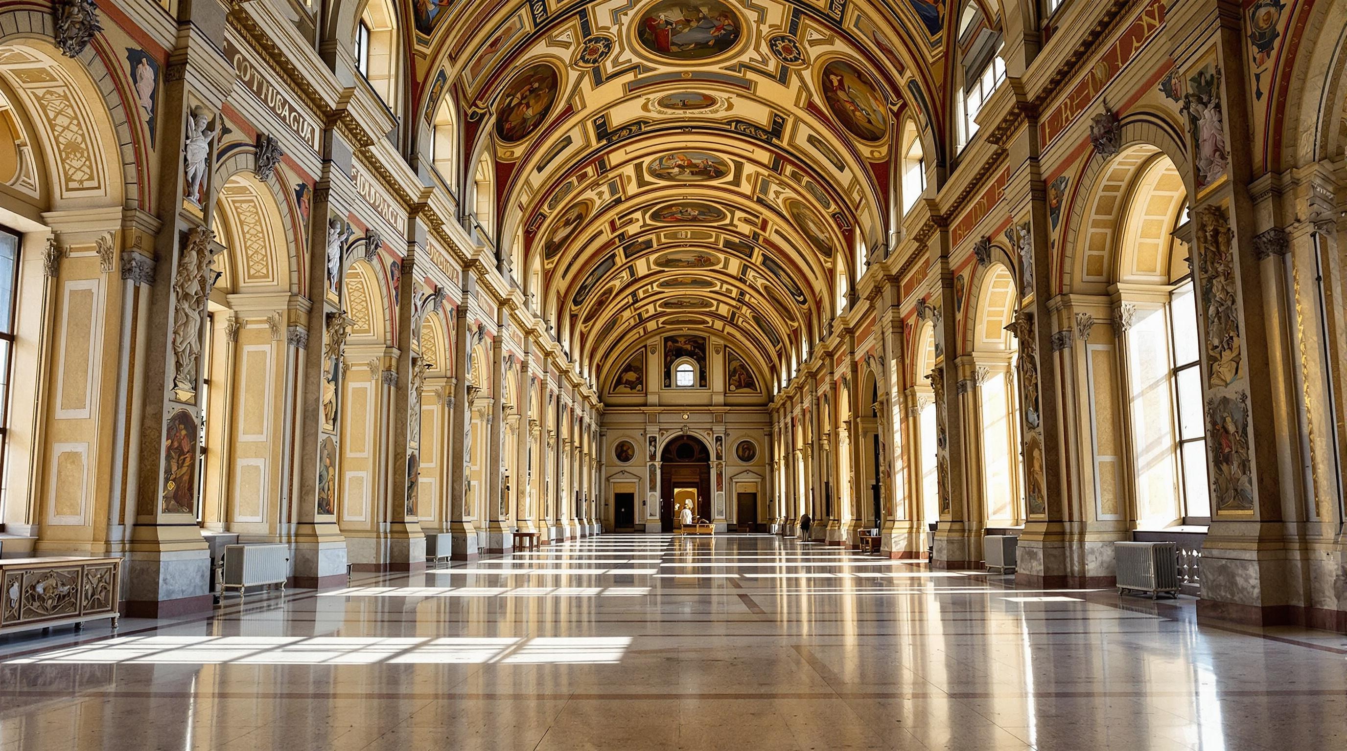 Intérieur désert Palais Gonzague Mantoue lumière UNESCO