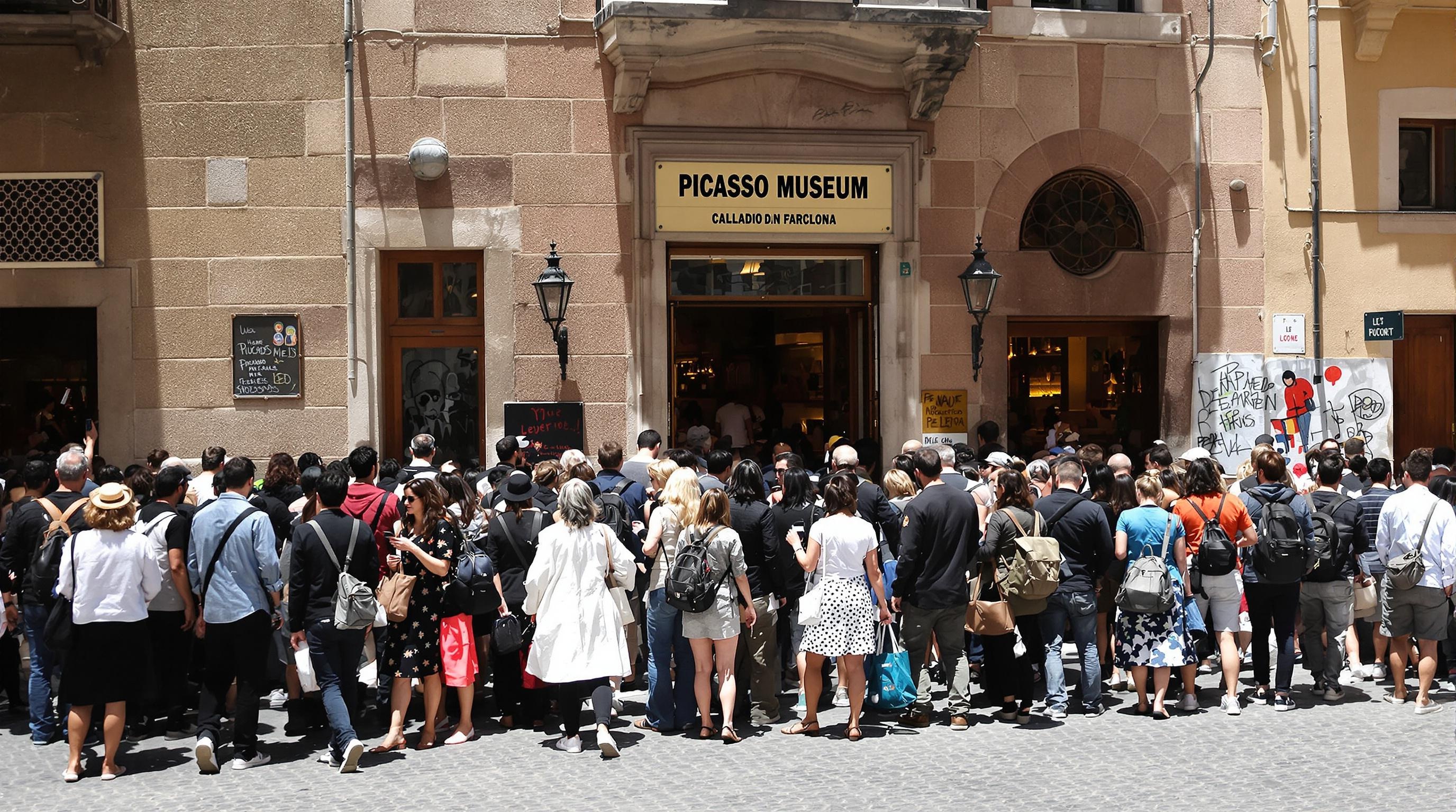 File d'attente Musée Picasso Born Barcelone ticket horodaté