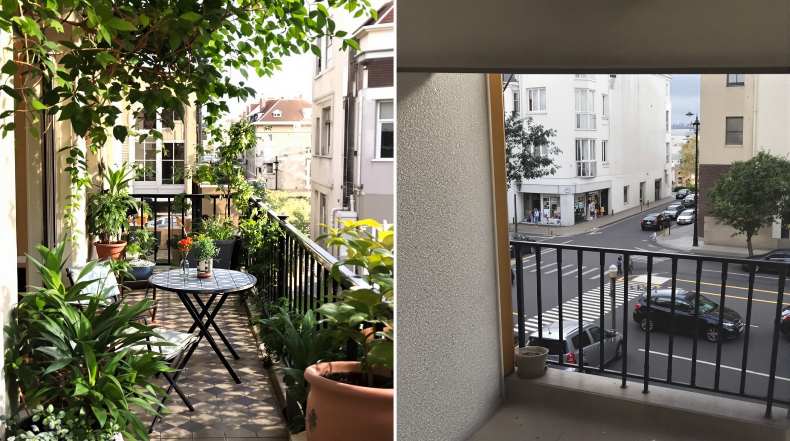 Comparatif photo Airbnb vs réalité balcon Lanzarote