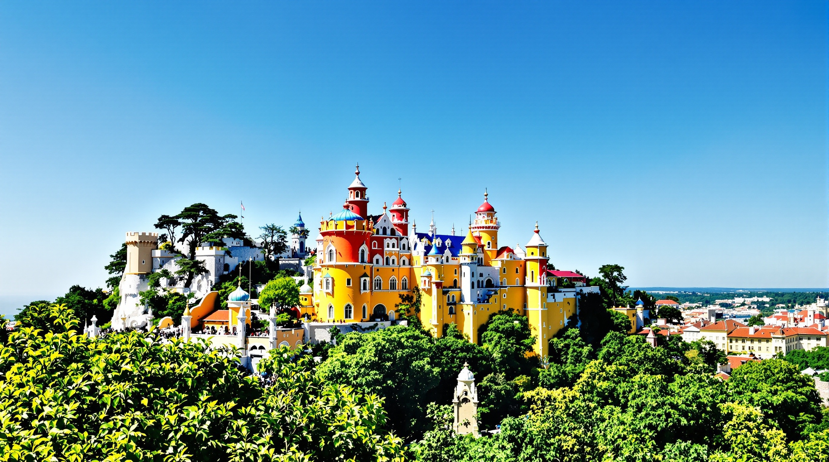 Palácio da Pena Sintra file d'attente foule magie