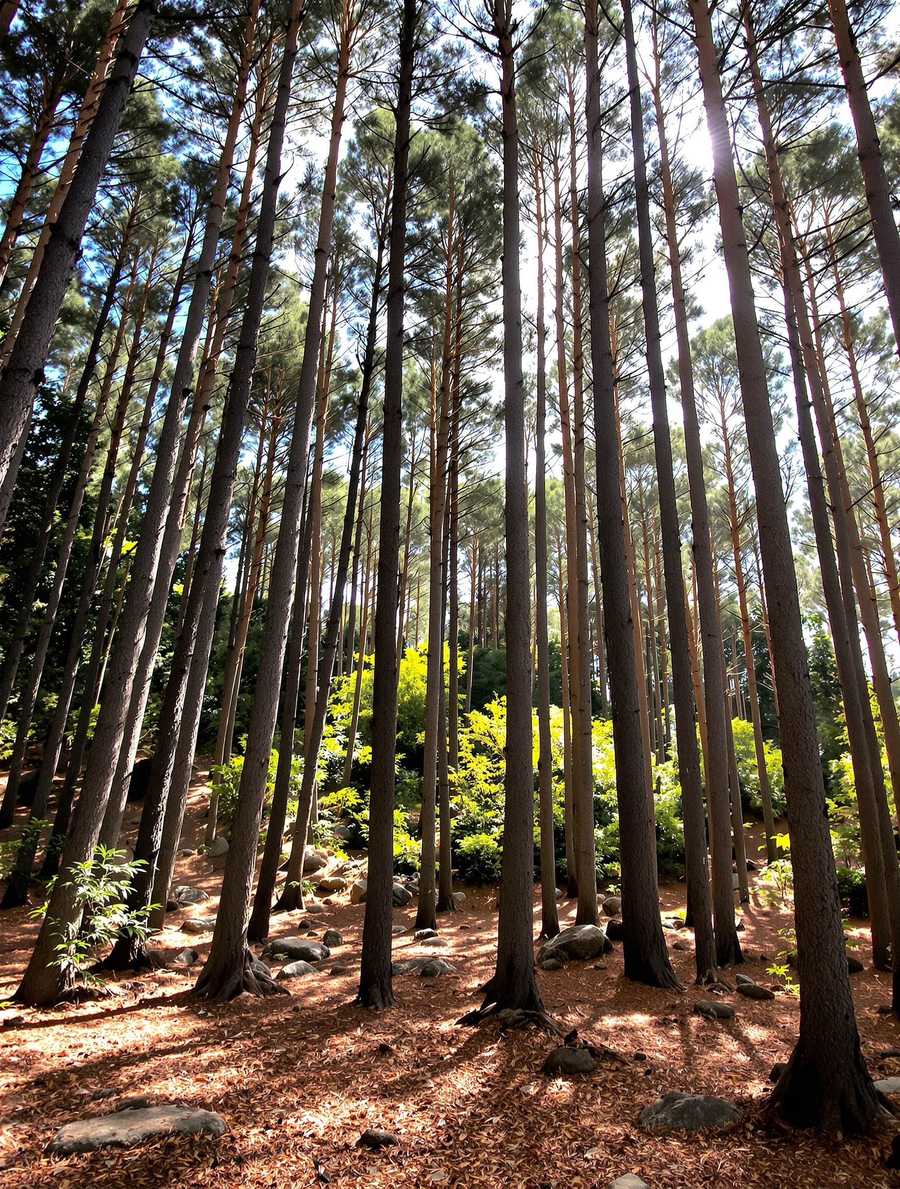 Pins laricio typiques dans la forêt de Bonifatu, ambiance authentique et sauvage