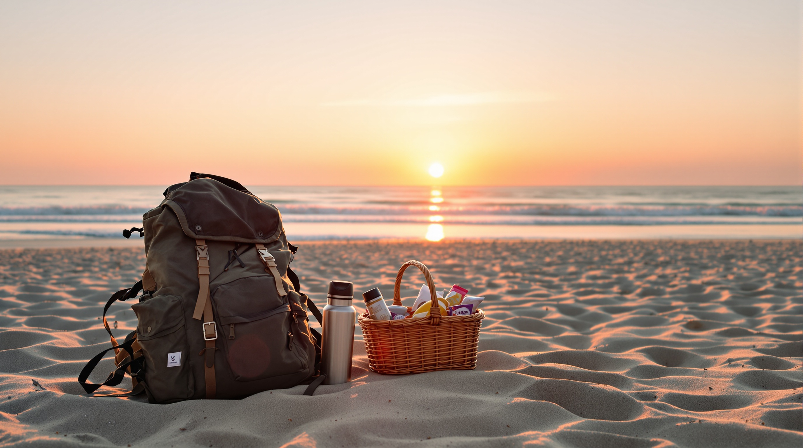 Pique-nique sur une plage vide en février, budget voyage découverte