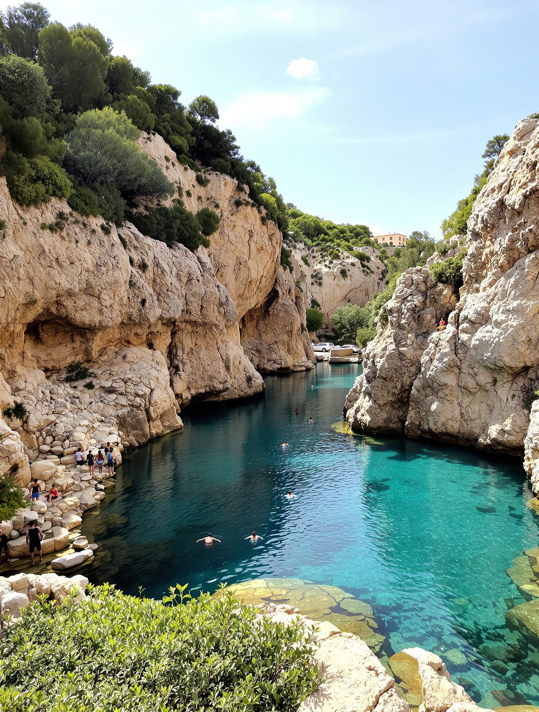 Piscines naturelles authentiques Fuente de los Baños Montanejos