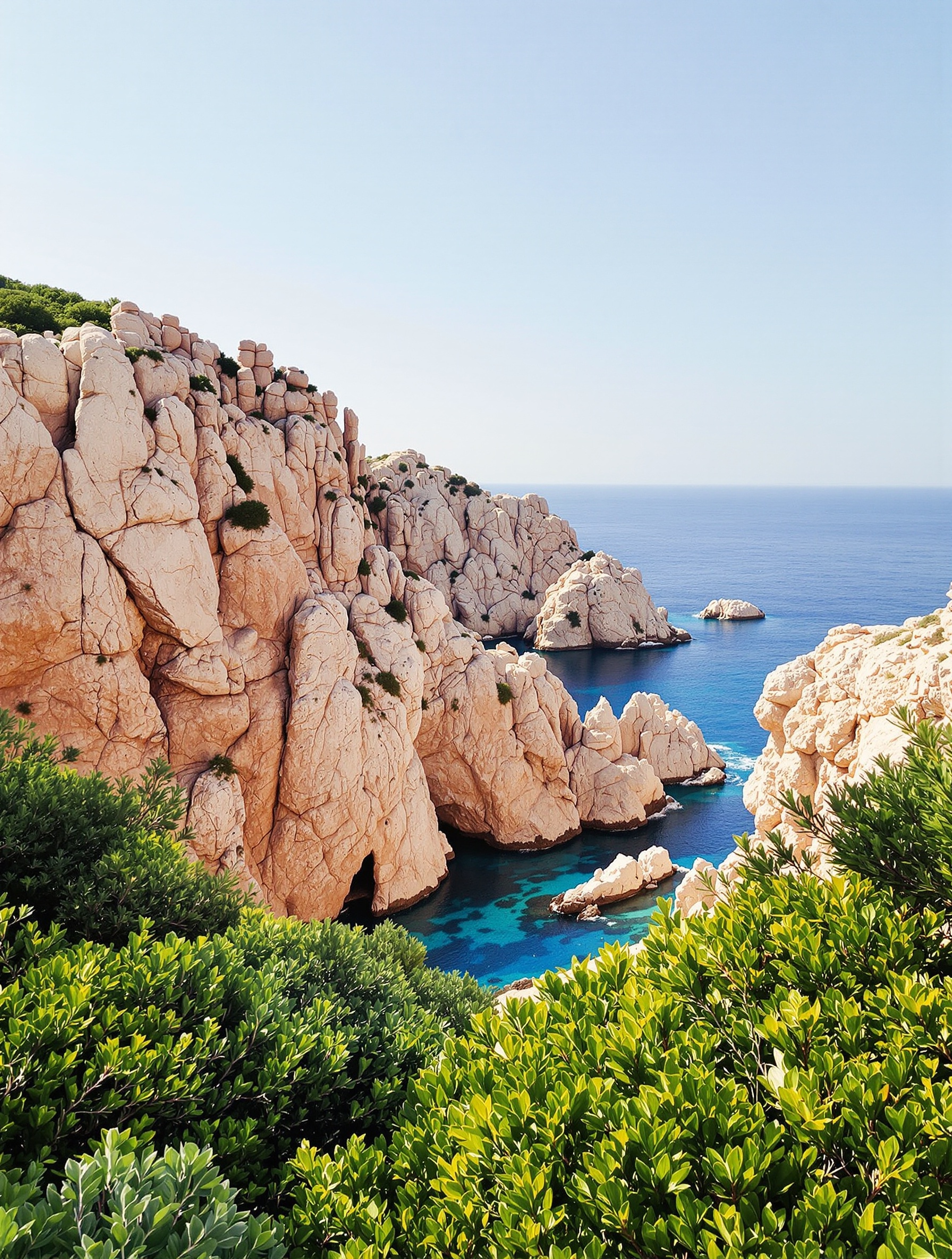Punta di Spanu chaos rochers granit rose maquis crique turquoise