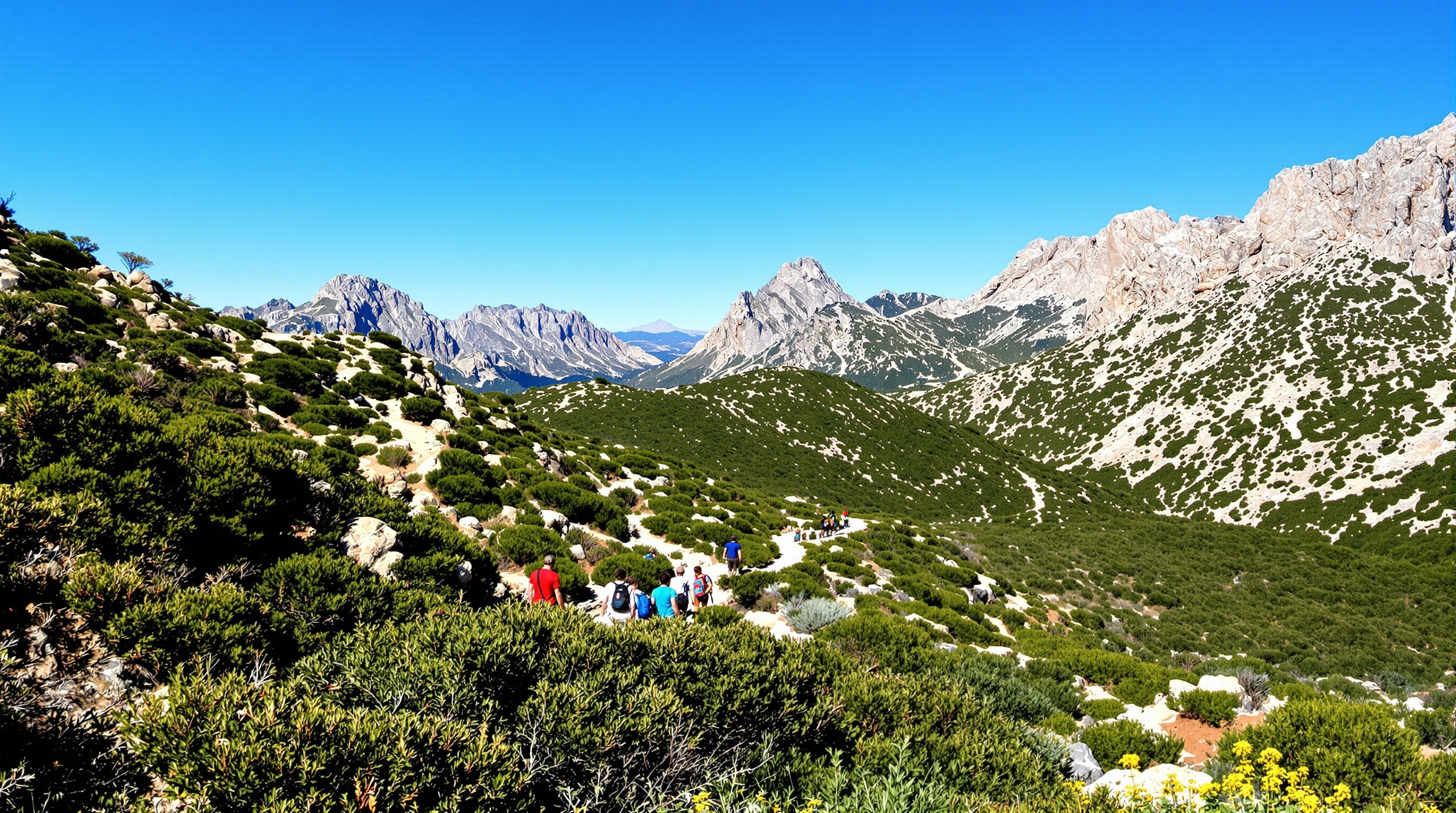 randonnée massif Incudine Alta Rocca sentier panorama sauvage marcheur maquis