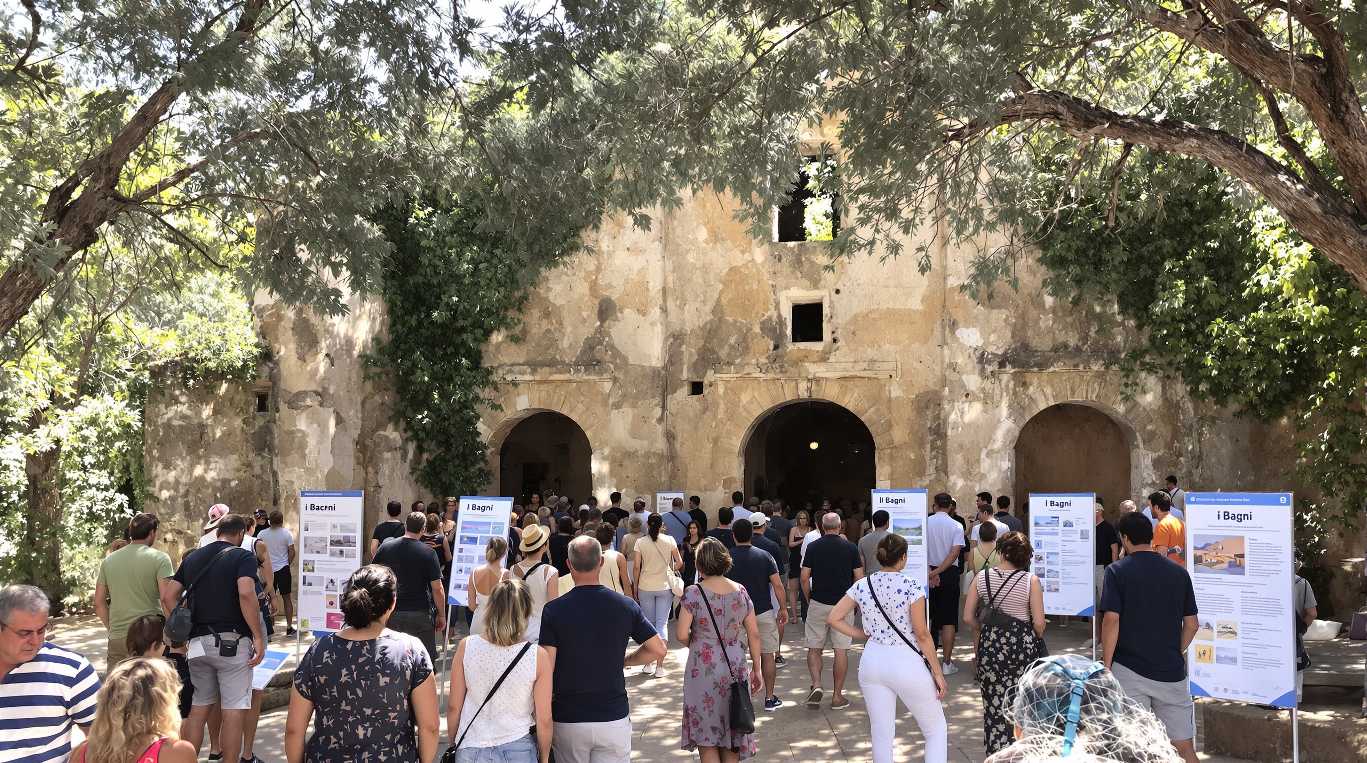 projet IBAGNI réunion villageois ruines thermales débats rénovation Guitera-les-Bains Corse