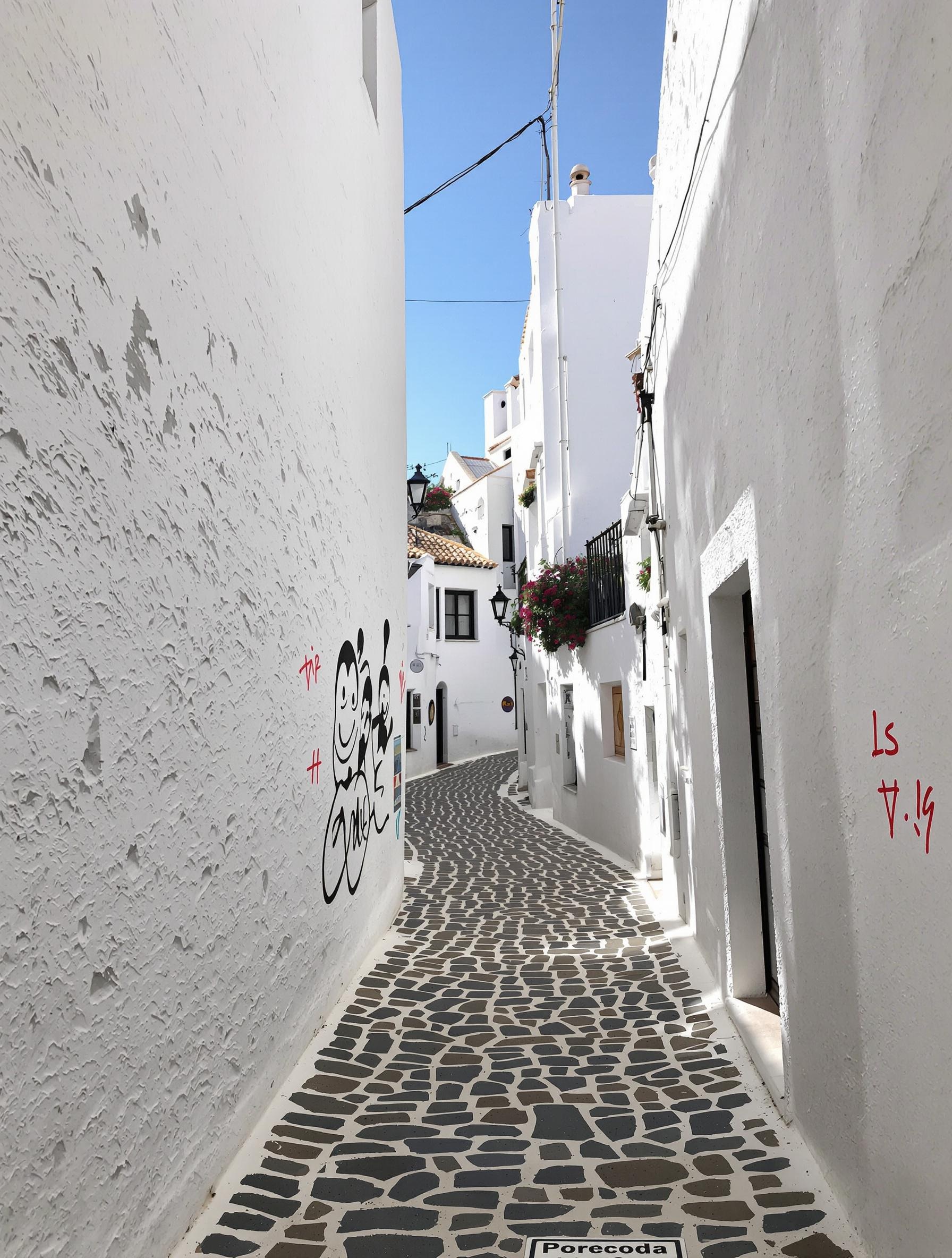 Ruelle authentique et décalée de Cadaqués