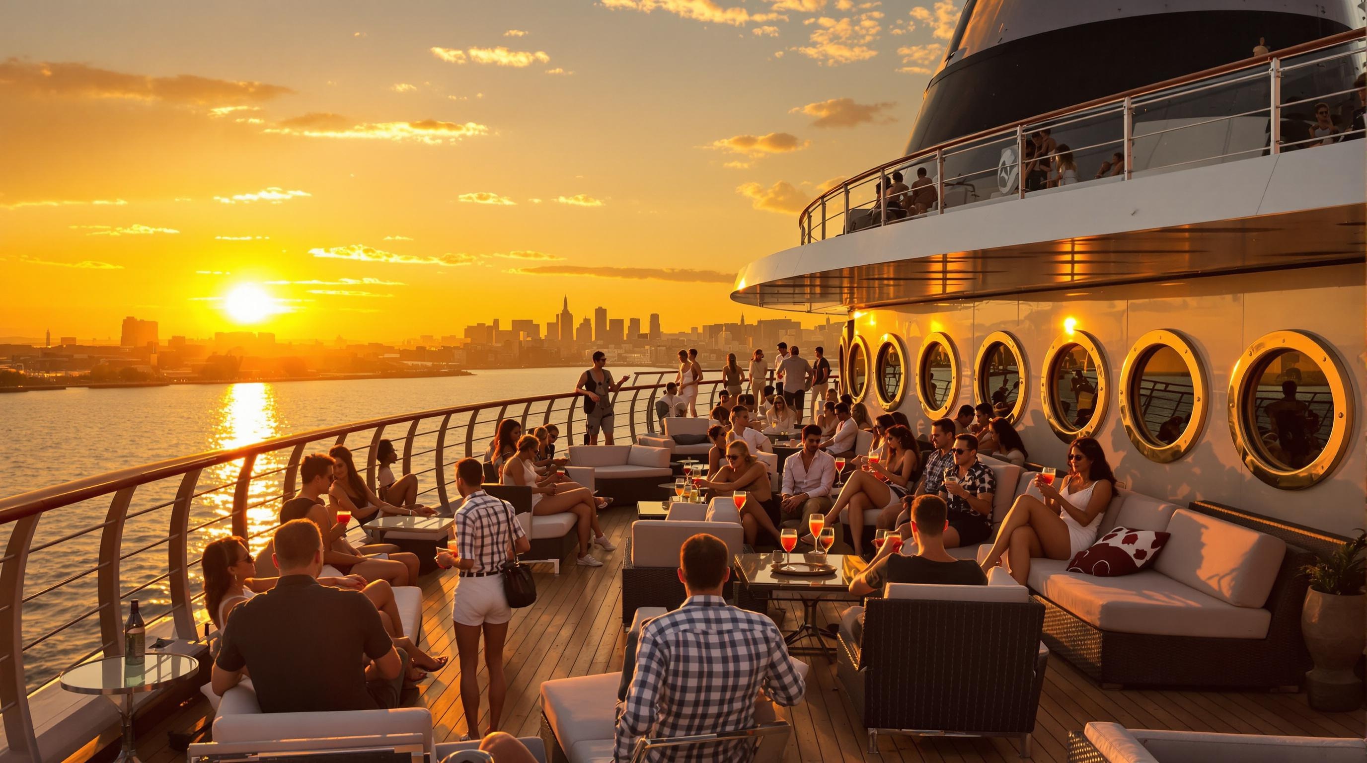 SS Rotterdam rooftop art-deco vibe sunset cocktails skyline Maas.