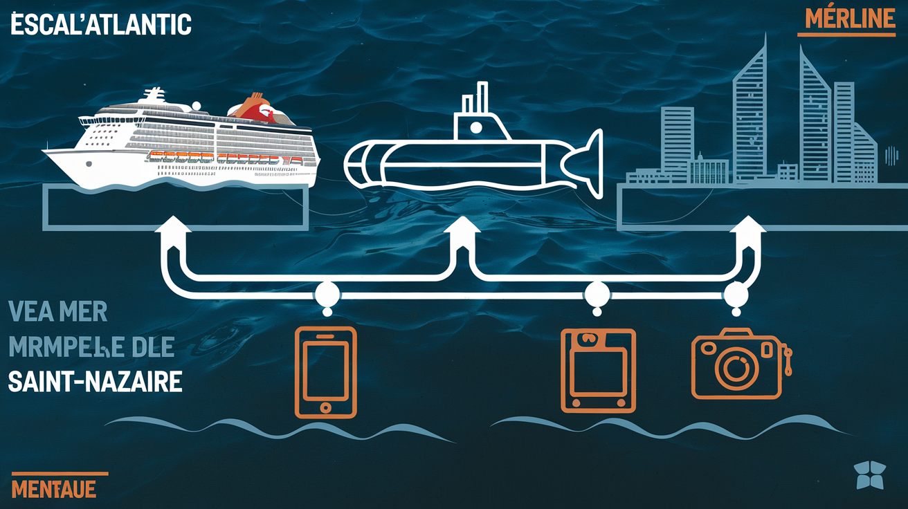 Timeline visite Saint-Nazaire en 1 jour – paquebot, sous-marin, front de mer